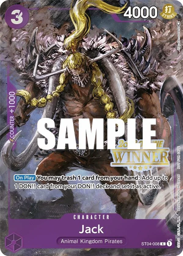 Jack, One Piece Promotion Cards ST04-008
