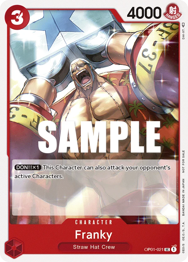 Franky, One Piece Promotion Cards OP01-021