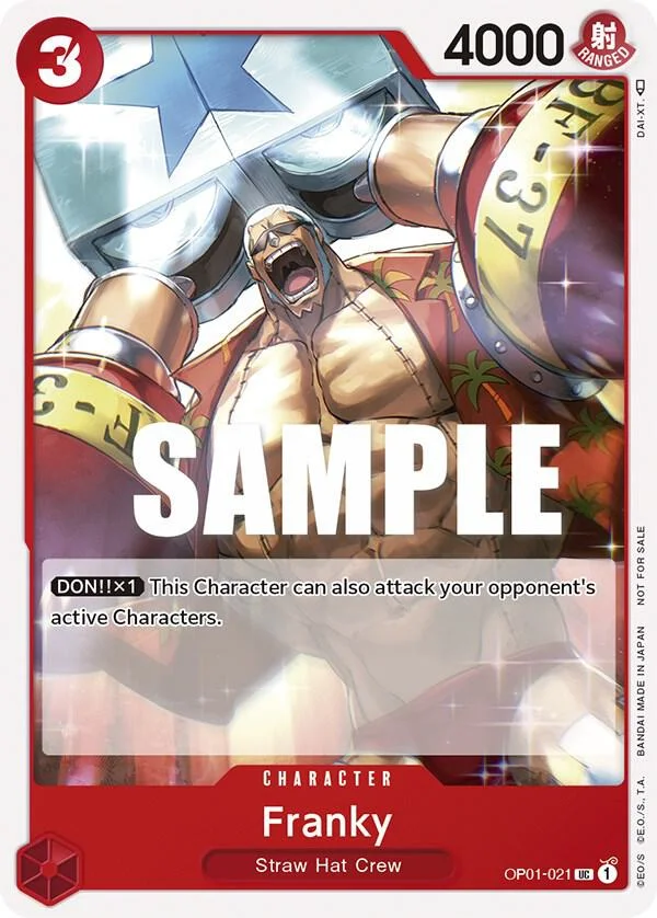 Franky, One Piece Promotion Cards OP01-021