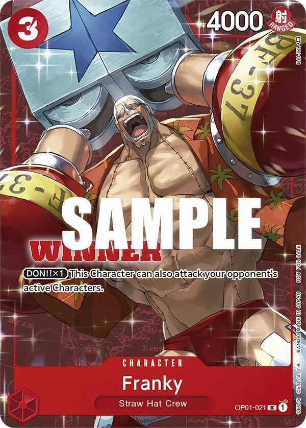 Franky, One Piece Promotion Cards OP01-021
