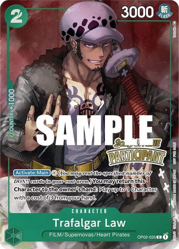 Trafalgar Law, One Piece Promotion Cards OP02-035