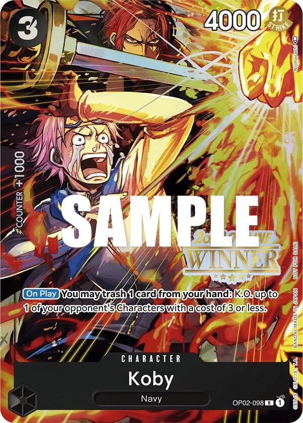 Koby, One Piece Promotion Cards OP02-098