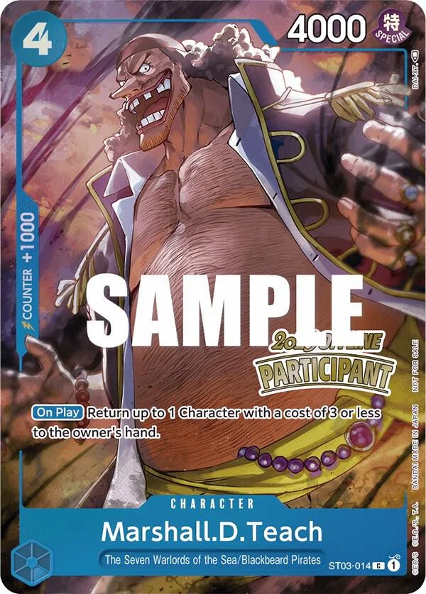 Marshall.D.Teach, One Piece Promotion Cards ST03-014