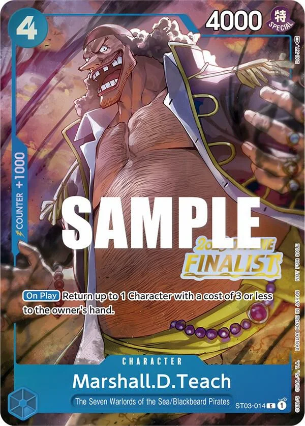 Marshall.D.Teach, One Piece Promotion Cards ST03-014