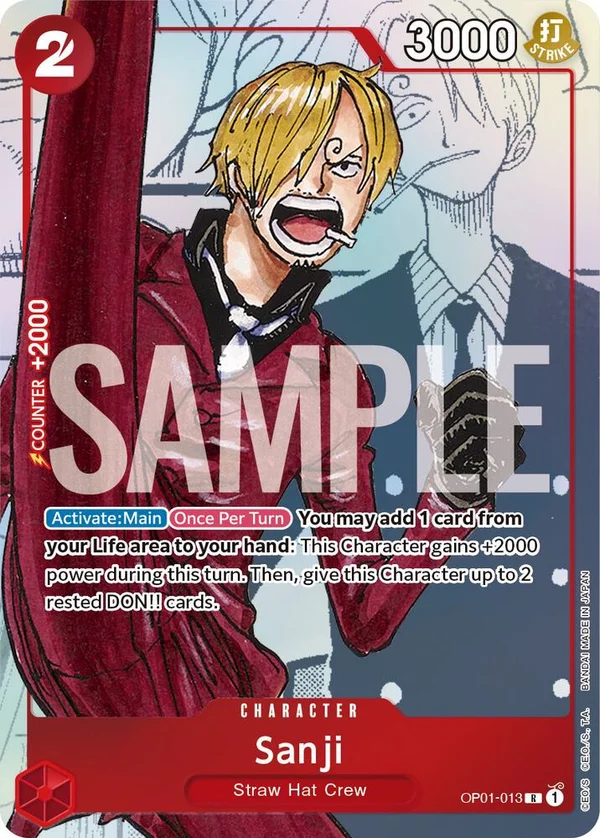 Sanji, One Piece Promotion Cards OP01-013