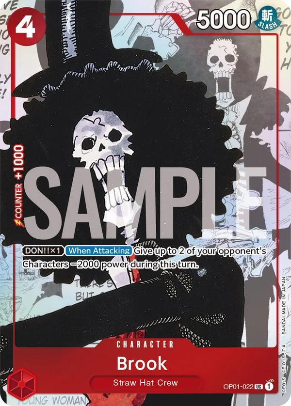 Brook, One Piece Promotion Cards OP01-022