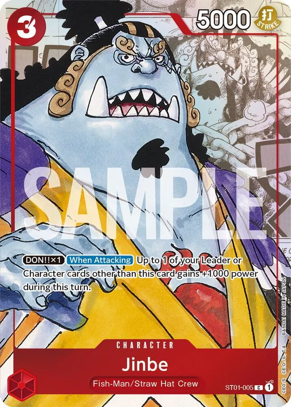 Jinbe, One Piece Promotion Cards ST01-005