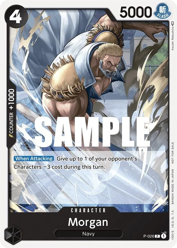 Morgan, One Piece Promotion Cards P-026