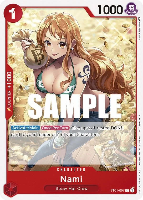 Nami, One Piece Promotion Cards ST01-007