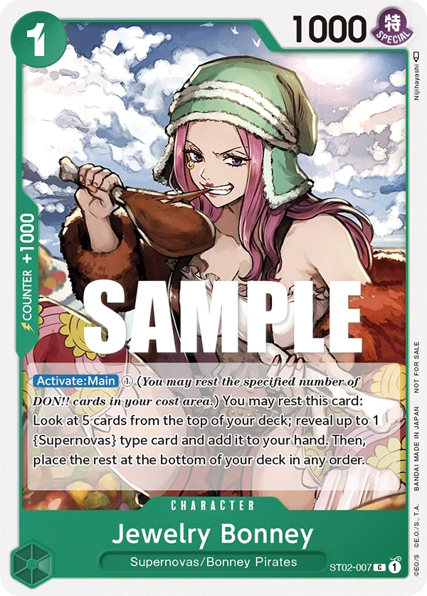Jewelry Bonney, One Piece Promotion Cards ST02-007