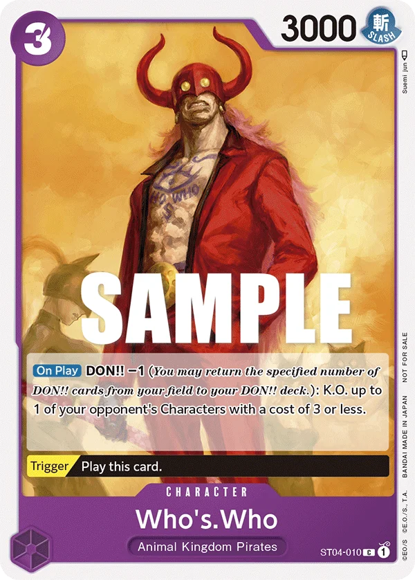 Who's.Who, One Piece Promotion Cards ST04-010