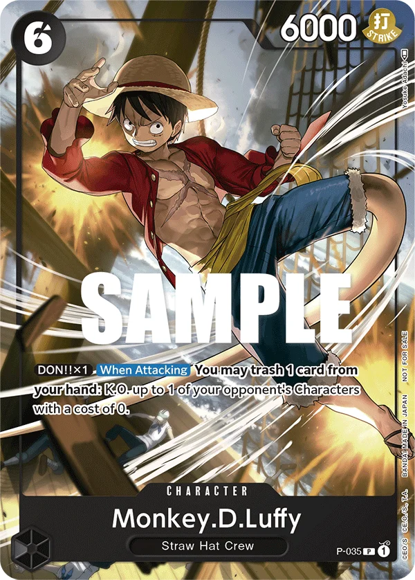Monkey.D.Luffy, One Piece Promotion Cards P-035