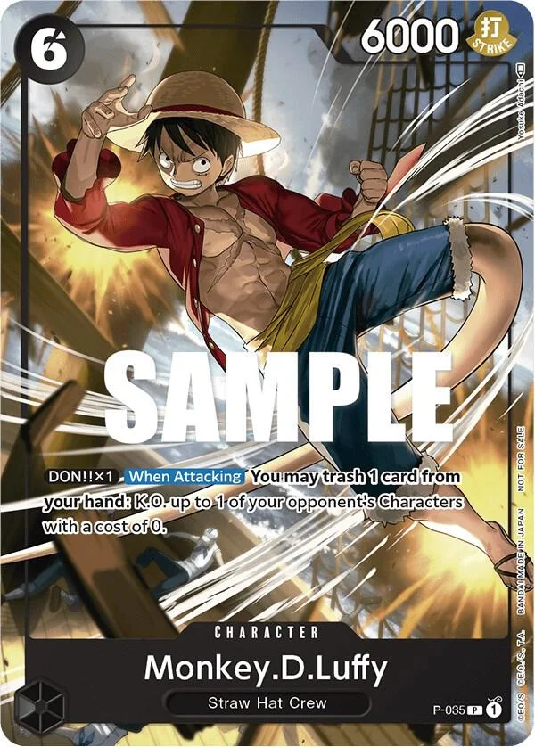 Monkey.D.Luffy, One Piece Promotion Cards P-035