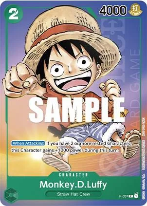 Monkey.D.Luffy, One Piece Promotion Cards P-037