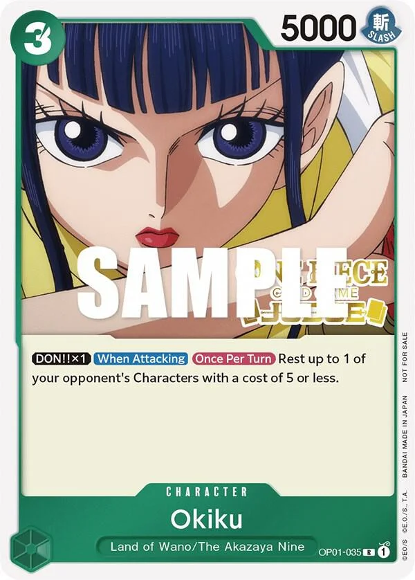 Okiku, One Piece Promotion Cards OP01-035