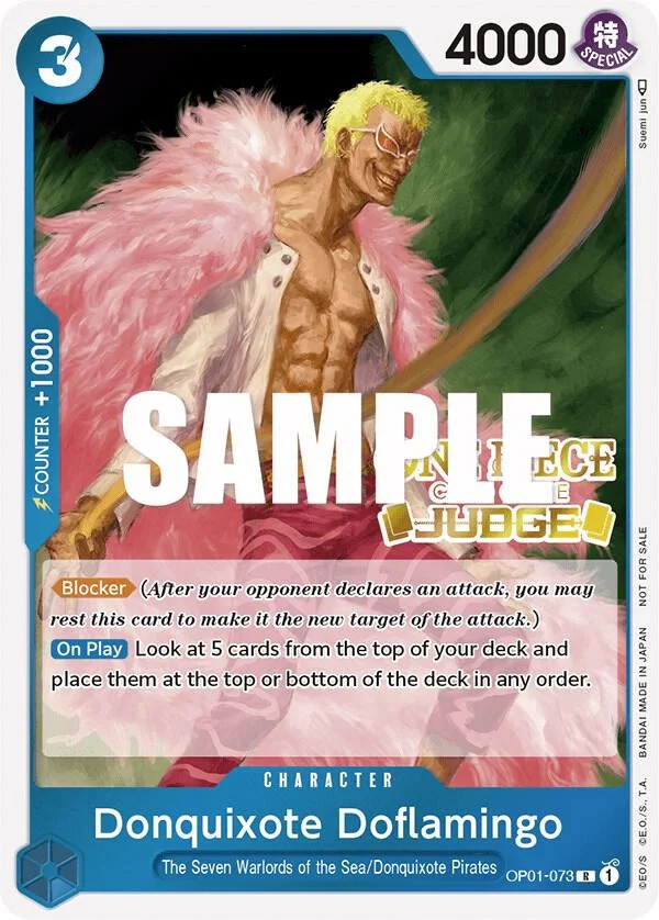Donquixote Doflamingo, One Piece Promotion Cards OP01-073
