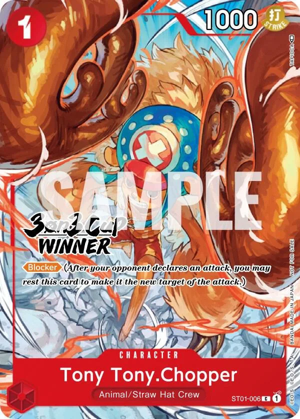 Tony Tony.Chopper, One Piece Promotion Cards ST01-006