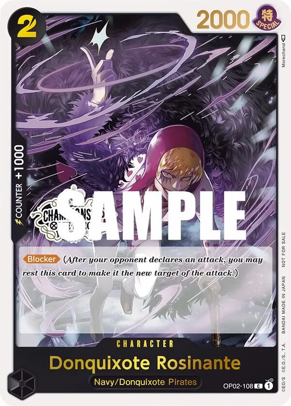 Donquixote Rosinante, One Piece Promotion Cards OP02-108