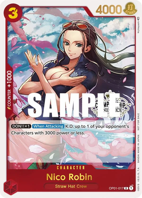 Nico Robin, One Piece Promotion Cards OP01-017