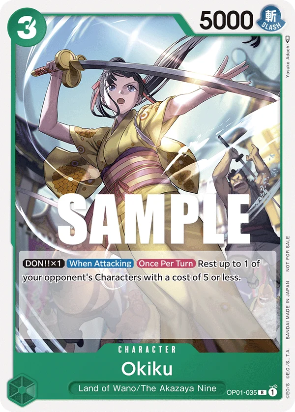 Okiku, One Piece Promotion Cards OP01-035
