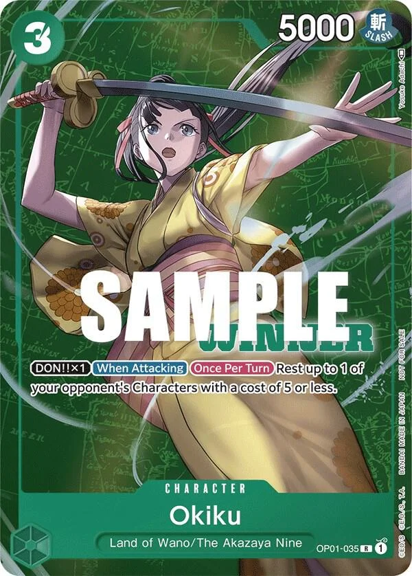 Okiku, One Piece Promotion Cards OP01-035