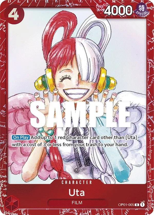 Uta, One Piece Promotion Cards OP01-005