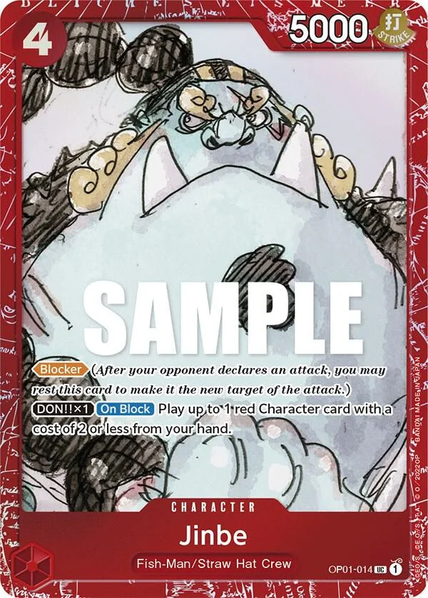 Jinbe, One Piece Promotion Cards OP01-014