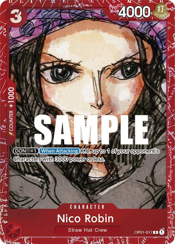 Nico Robin, One Piece Promotion Cards OP01-017