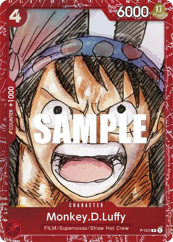 Monkey.D.Luffy, One Piece Promotion Cards P-022