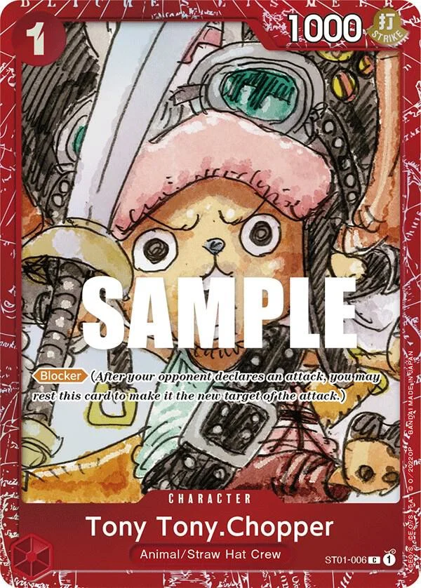 Tony Tony.Chopper, One Piece Promotion Cards ST01-006