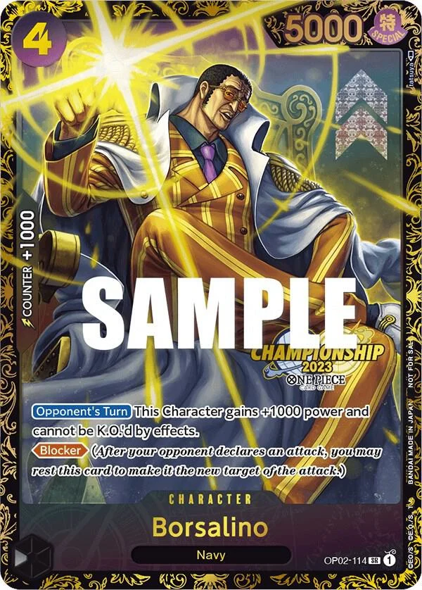Borsalino, One Piece Promotion Cards OP02-114
