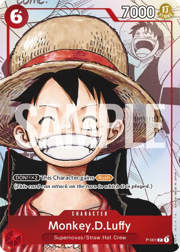Monkey.D.Luffy, One Piece Promotion Cards P-001