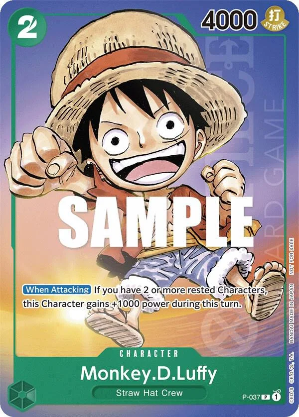 Monkey.D.Luffy, One Piece Promotion Cards P-037