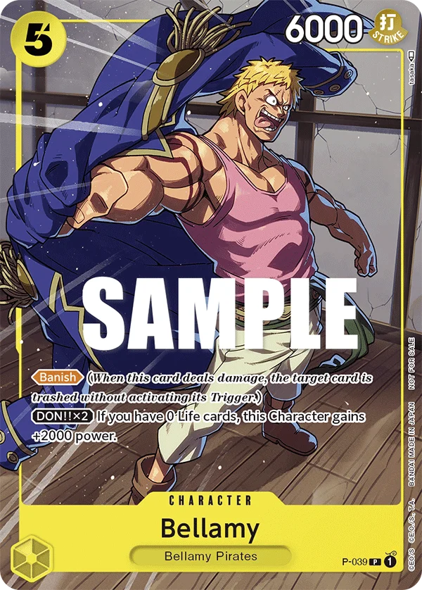 Bellamy, One Piece Promotion Cards P-039