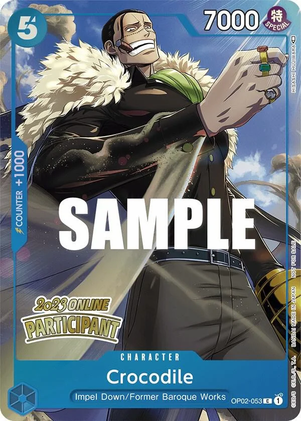 Crocodile, One Piece Promotion Cards OP02-053