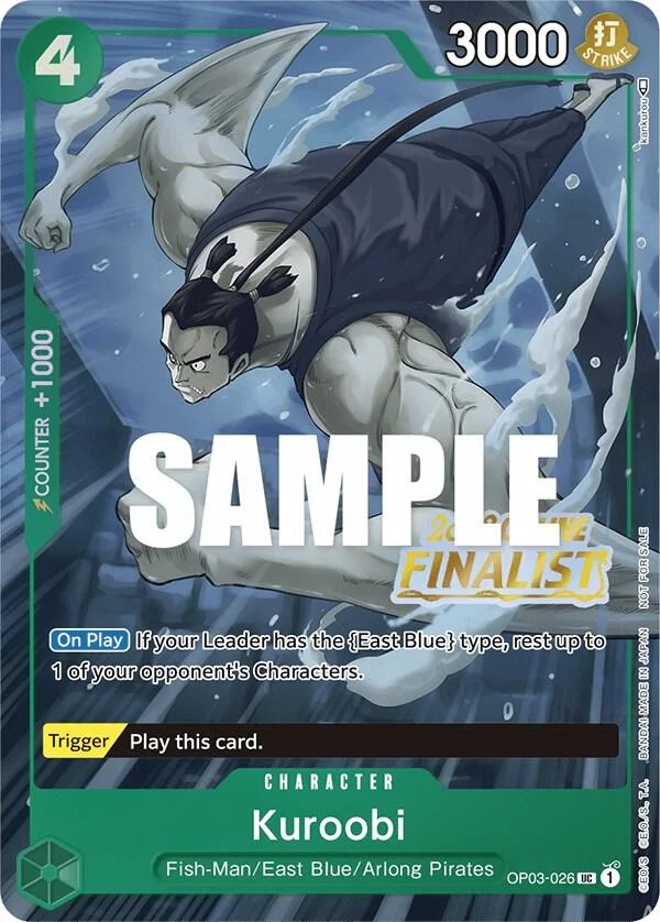 Kuroobi, One Piece Promotion Cards OP03-026