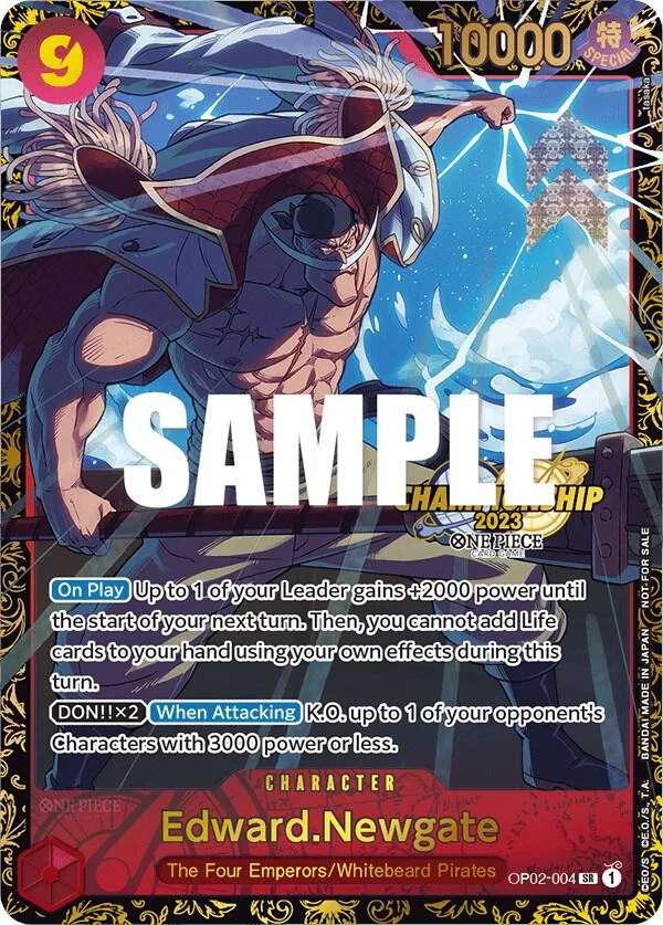 Edward.Newgate, One Piece Promotion Cards OP02-004