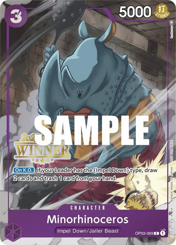 Minorhinoceros, One Piece Promotion Cards OP03-069