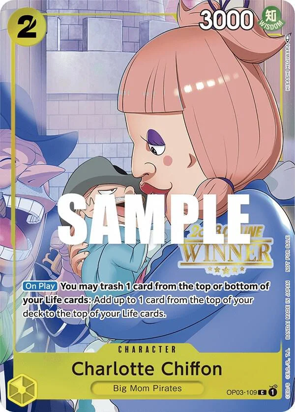 Charlotte Chiffon, One Piece Promotion Cards OP03-109