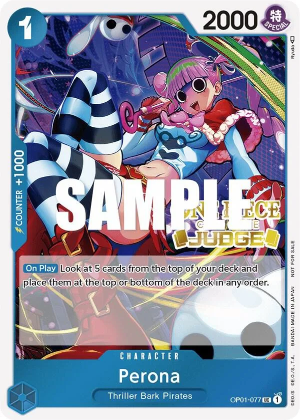 Perona, One Piece Promotion Cards OP01-077