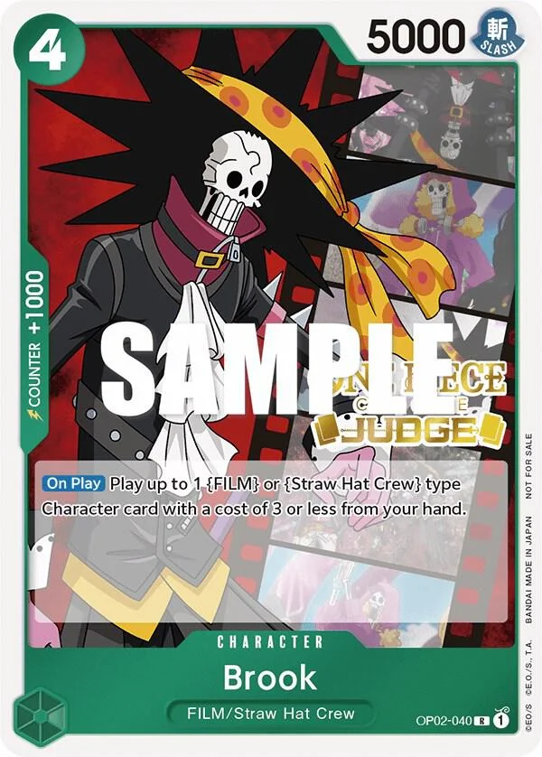Brook, One Piece Promotion Cards OP02-040