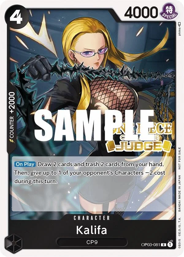 Kalifa, One Piece Promotion Cards OP03-081