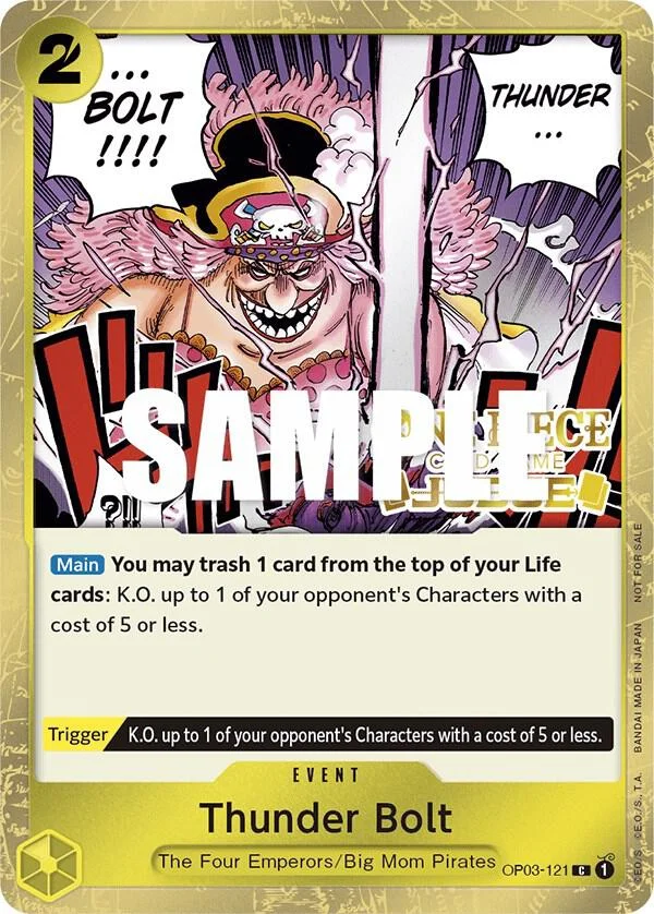 Thunder Bolt, One Piece Promotion Cards OP03-121