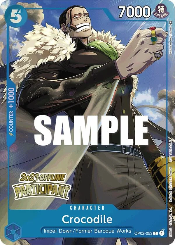 Crocodile, One Piece Promotion Cards OP02-053