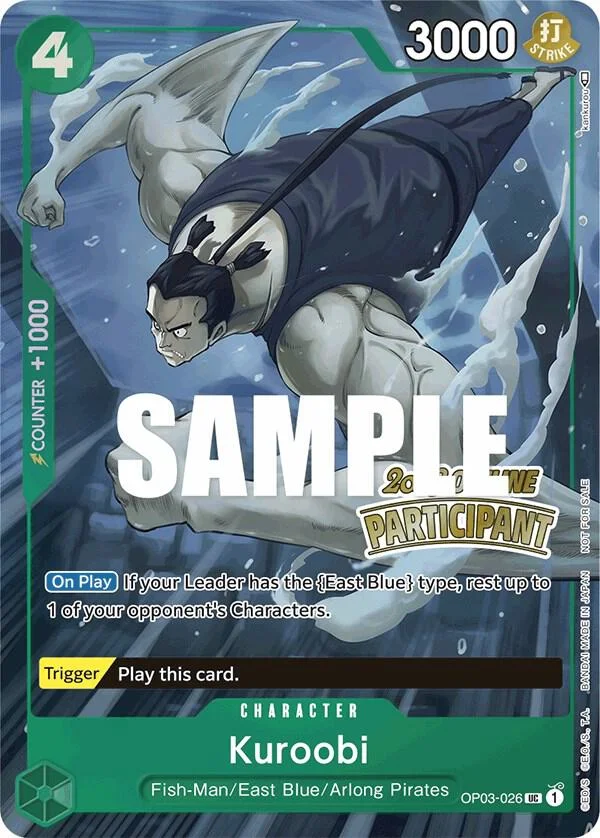 Kuroobi, One Piece Promotion Cards OP03-026