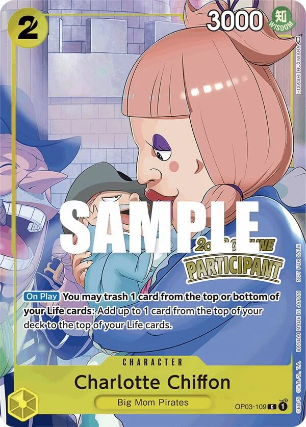 Charlotte Chiffon, One Piece Promotion Cards OP03-109