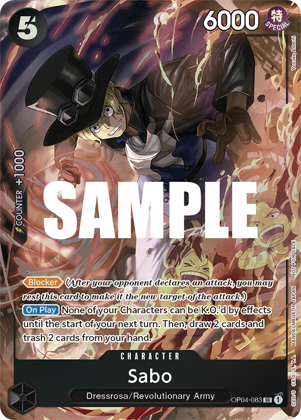 Sabo, One Piece Promotion Cards OP04-083