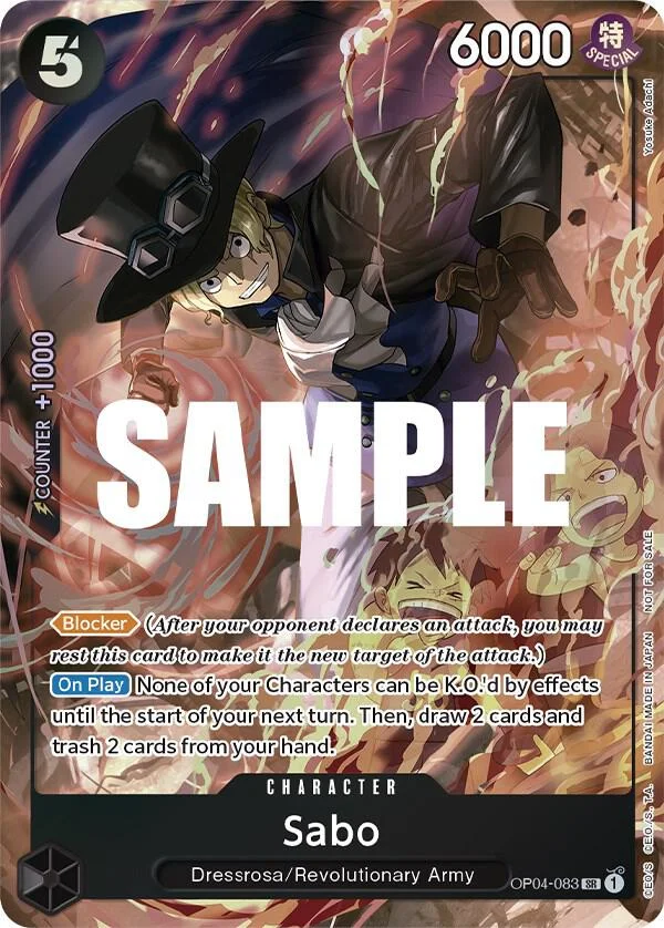 Sabo, One Piece Promotion Cards OP04-083