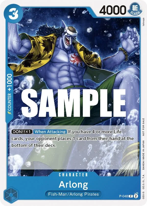 Arlong, One Piece Promotion Cards P-048