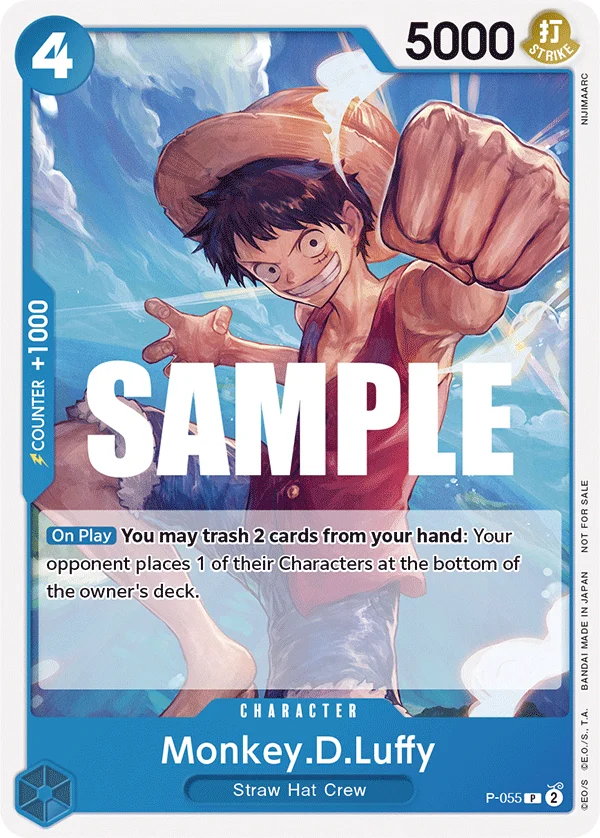 Monkey.D.Luffy, One Piece Promotion Cards P-055